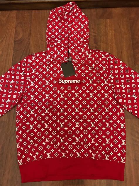 lv supreme bear|supreme x Louis Vuitton hoodie.